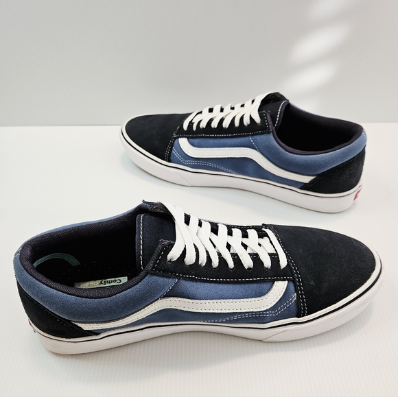 Vans Off The Wall Unisex Sz 11.5 M/13 W Shoes Black/Blue/White Skate Sneakers - Picture 8 of 10